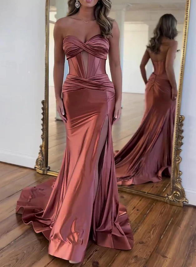 Mermaid Long Evening Dress Long Prom Party Dress cg25636