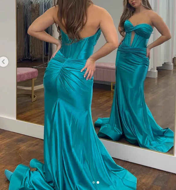 Mermaid Long Evening Dress Long Prom Party Dress cg25636