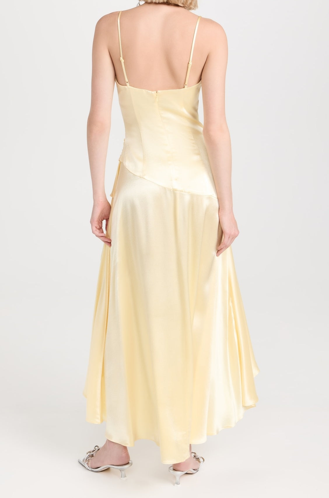 Yellow Evening Dress Sexy Prom Party Dress With Split cg25643