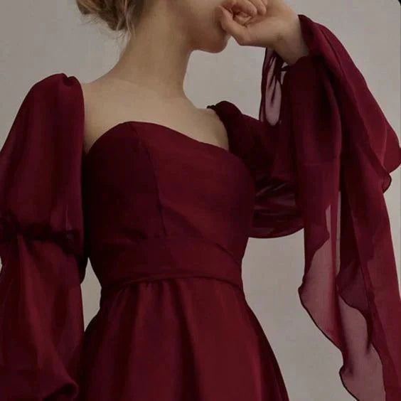 Beautiful Vintage Romantic A-line Blue Prom Dress Evening Dress cg25819