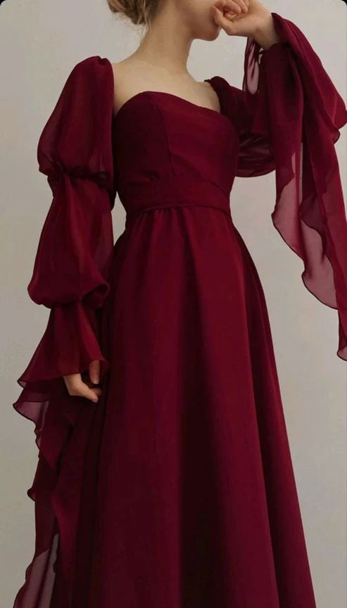 Beautiful Vintage Romantic A-line Blue Prom Dress Evening Dress cg25819