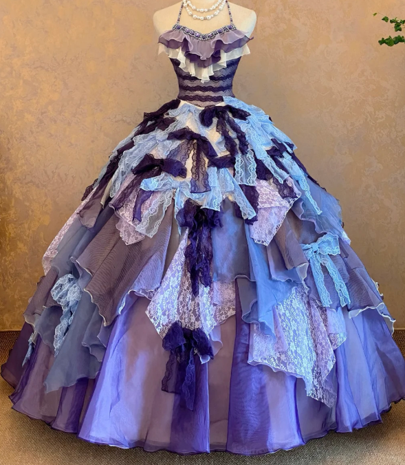 Purple Sweet 16 Ball Gown Prom Party Dress Birthday Dress Evening Dress cg26298