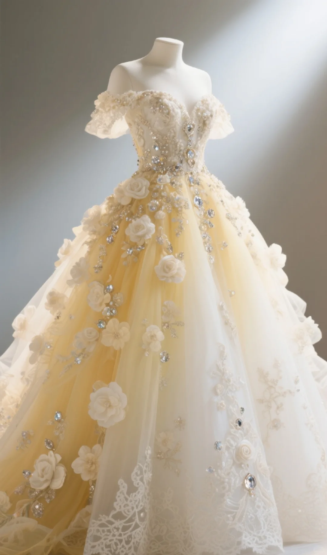 Off The Shoulder Yellow Sweet 16 Birthday Dress Cute Prom Party Dress cg26250