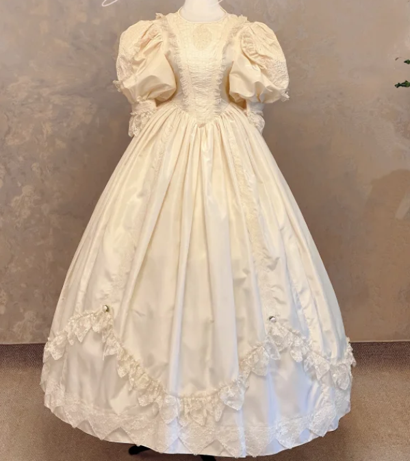 A Line White Vintage Prom Party Dress Cute Evening Dress cg26280