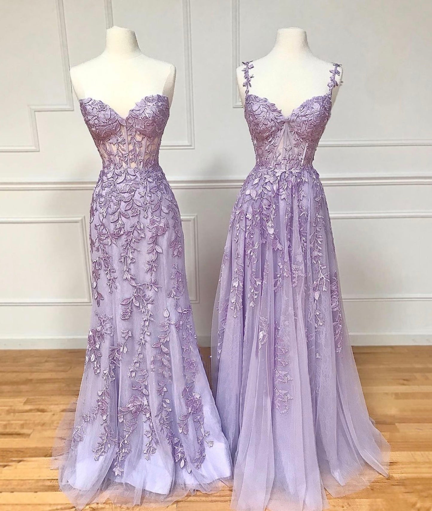 PURPLE LACE LONG PROM DRESS cg24969