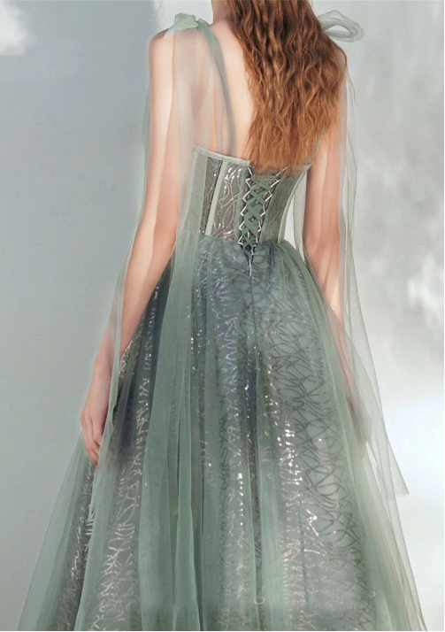 Tulle Prom dress, Long evening dress,prom dresses cg20278