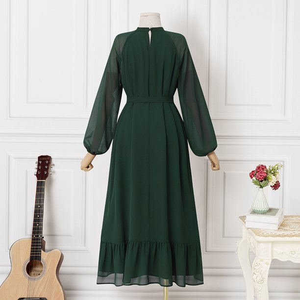 long sleeves evening dress, prom dress cg19604