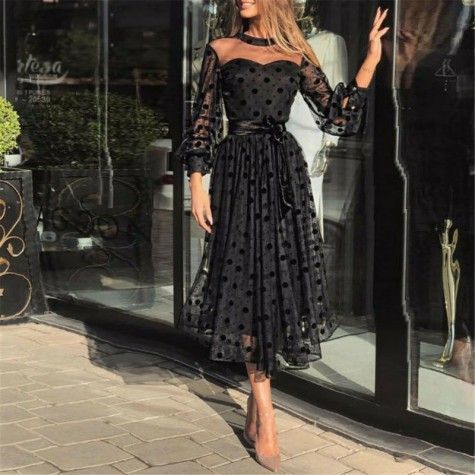 Lace Mesh Maxi Dresses Evening Party prom Dress cg10002
