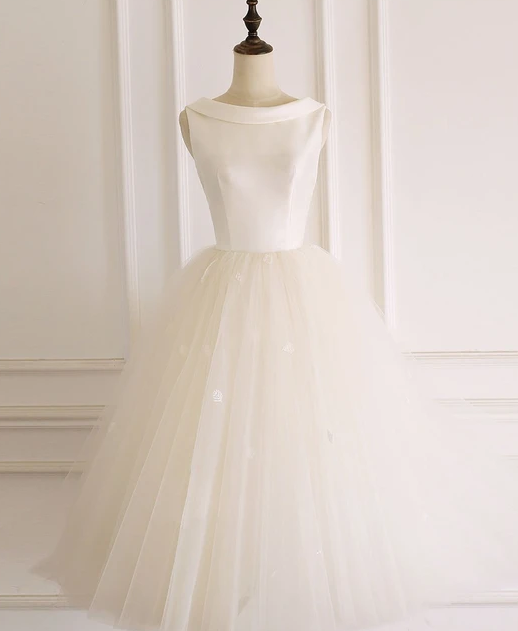 2021 LIGHT CHAMPAGNE TULLE SHORT PROM DRESS TULLE EVENING DRESS cg10283
