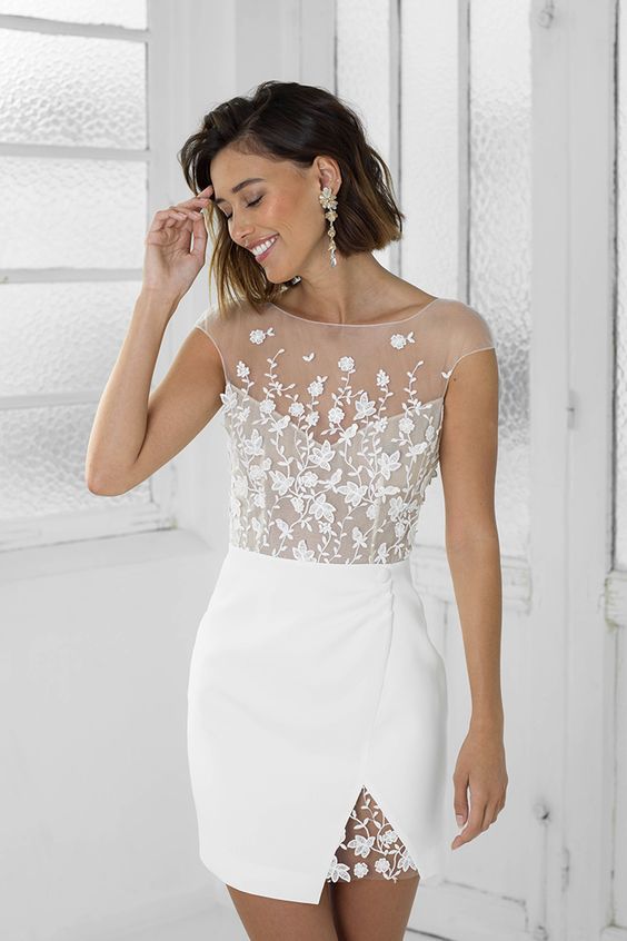 perfect white bridal party dress homecoming dress cg10352