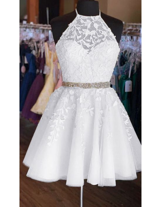 white short graduation dress HOMECOMING DRESS cg10399