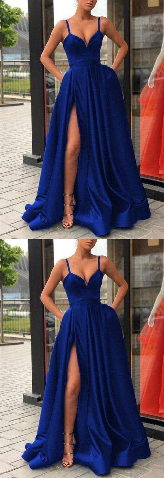 Königsblaues Ballkleid, Abendkleid, Tanzkleider, Abschlussballkleid cg10625
