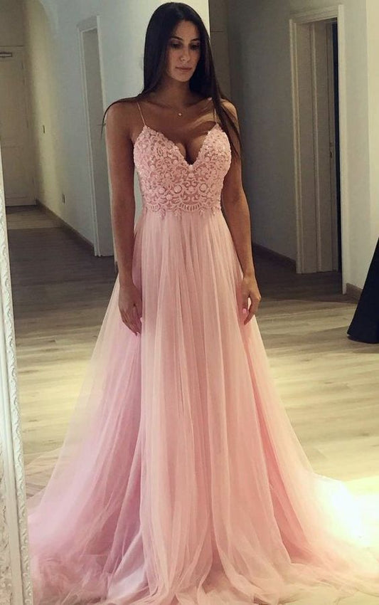 Ballkleid mit dünnen Trägern, Schulanfangskleider, Ballkleider für Teenager, Abschlusspartykleider cg1074