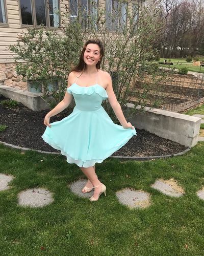 Sexy Simple Chiffon Dress, Short Homecoming Dress cg10914