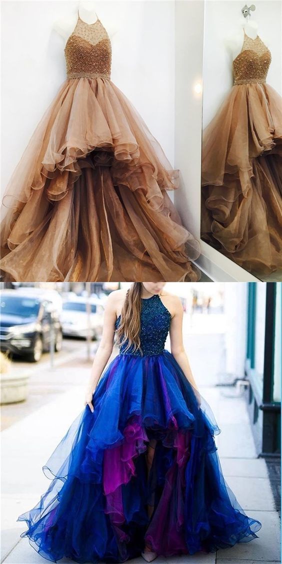 High Low Unique Design Modern Prom Dresses, Popular Fashion Elegant Gorgeous Evening Dress cg11069