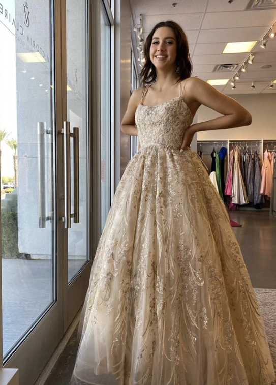 A line tulle lace long ball gown prom dress formal dress cg11077