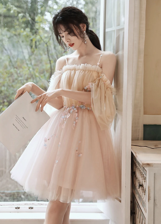 Süßes kurzes Tüllkleid Homecoming-Kleid cg11110
