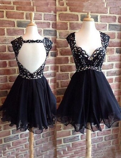 V-Neck A-Line Homecoming Dresses cg11247