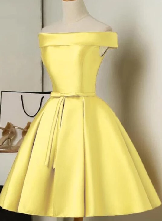 A Line Satin Semi Formal Gown Cocktail homecoming Dress cg11392