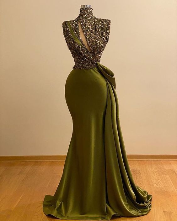 Romantic Mermaid Long Prom Dress cg11443