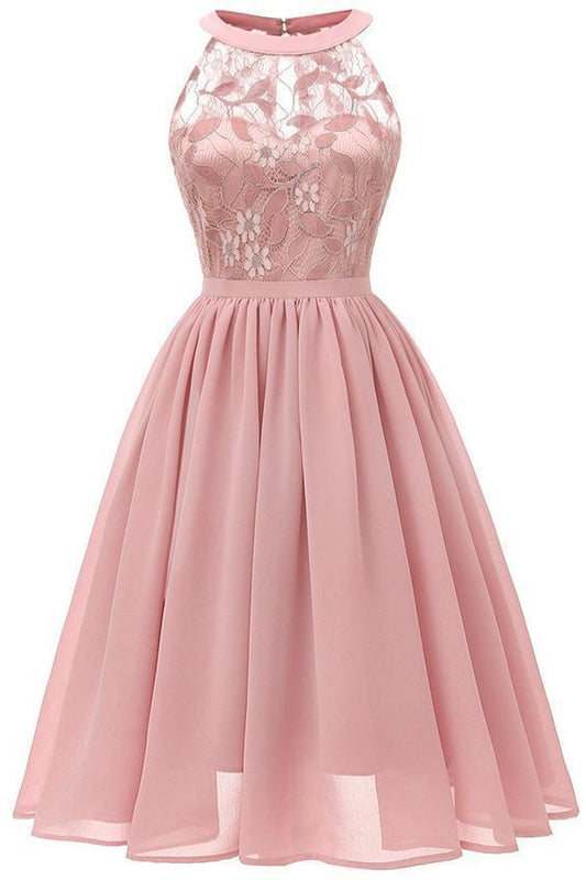 Elegantes Tüllkleid, kurzes Homecoming-Kleid aus Spitze cg1149