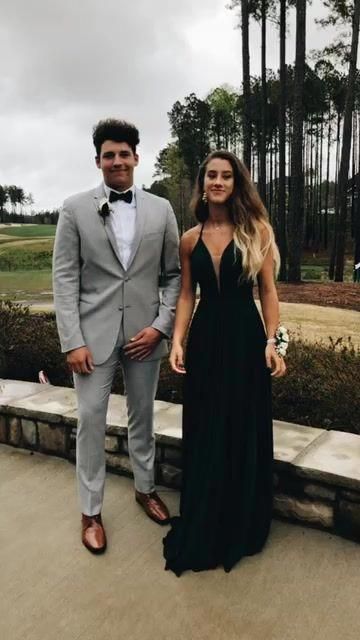 Simple A-line Straps Long Prom Dress Formal Dress cg11716