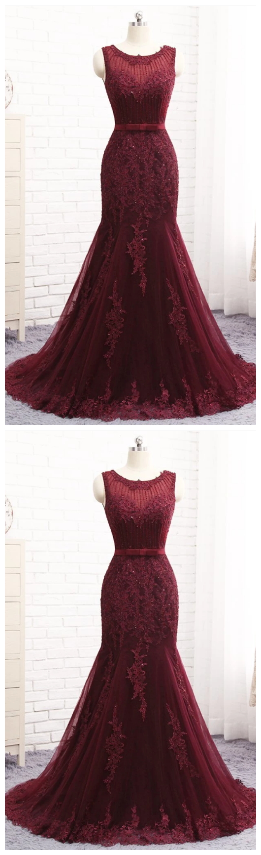 Mermaid Burgundy Real Made Prom Dresses,Fancy Dresses,Prom Dress,Prom Dresses,Long Prom Dress cg11916