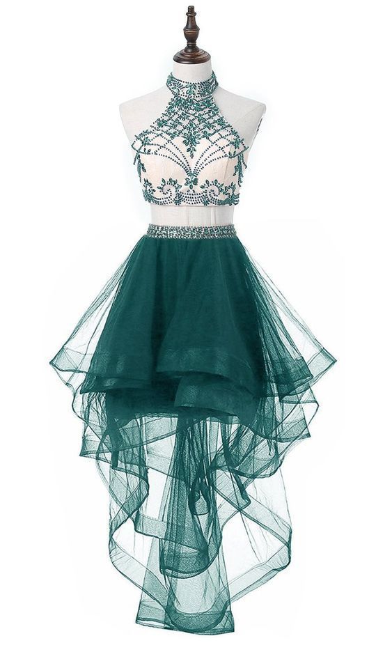 Women's 2 Pieces Beaded Keyhole Back Short Homecoming Dresses cg11921