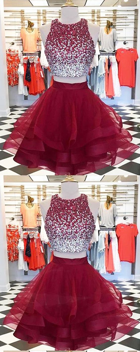 Two piece dresses short dress homecoming dress cg11961 classygown Two piece dresses short dress homecoming dress cg11961 classygown