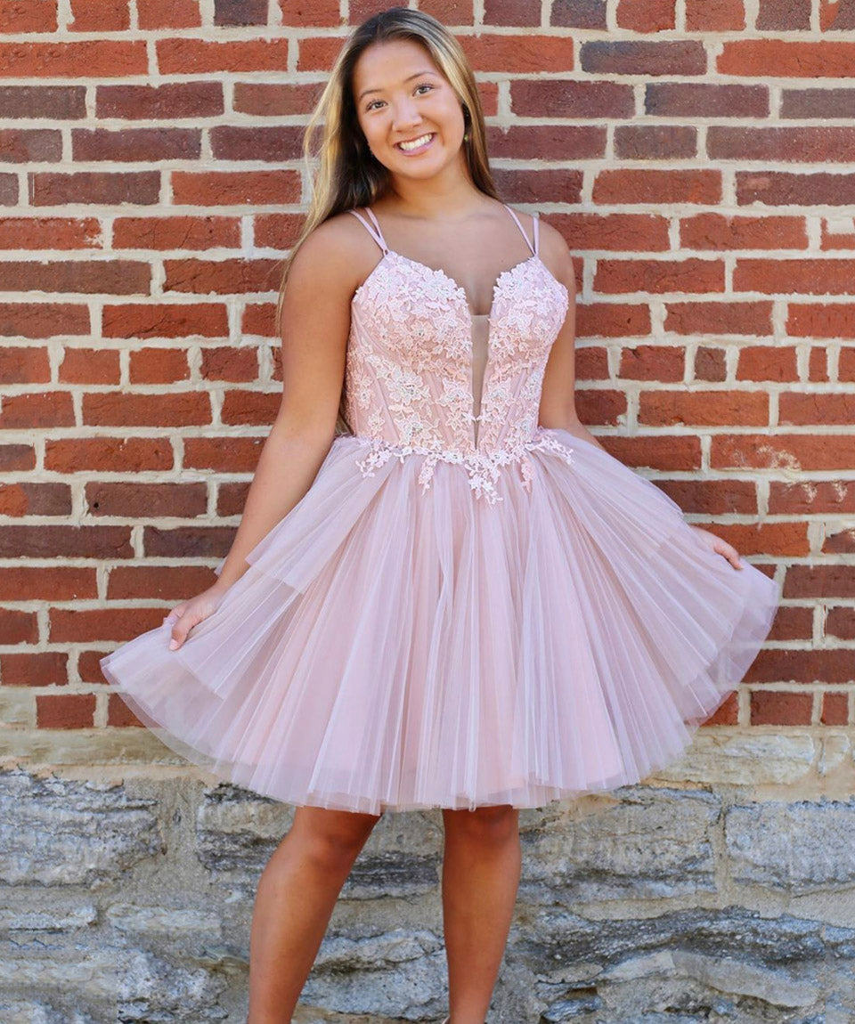 CUTE LACE SHORT DRESS PARTY DRESS Homecoming Dress cg12007