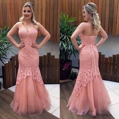 Sweetheart Ballkleid, Charmantes Meerjungfrau Partykleid, Langes Abendkleid aus Spitze cg1208