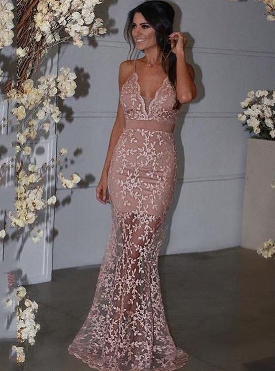 Applique Prom Dress,V Neck Evening Dres cg12121