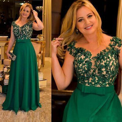 Elegante A-Linie Perlenapplikationen Kleider für die Brautmutter Hochzeitsgast Partykleid Ballkleid cg12157