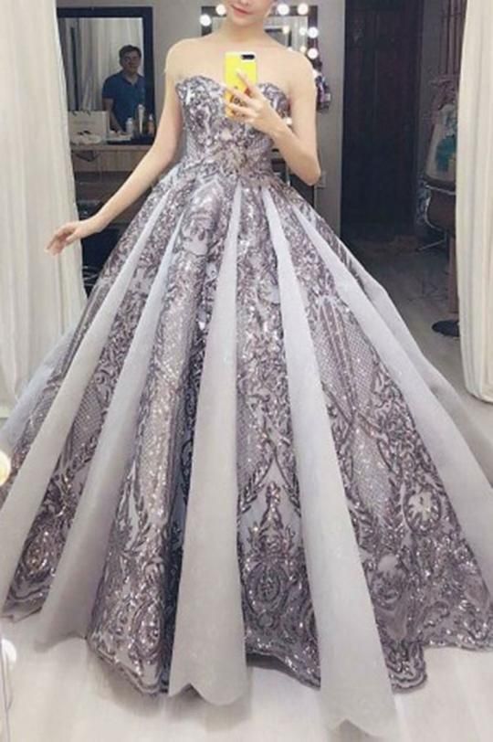 Gorgeous Sweetheart A Line Floor Length With Appliques Prom Dress cg12192
