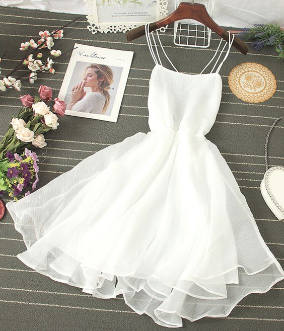 Cute Tulle Backless Short Dress Mini Dress Homecoming Dress cg12217