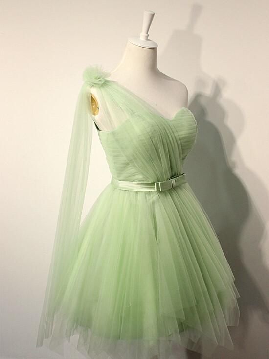 Homecoming Dress,Ball Gown One Shoulder Dresses cg12268