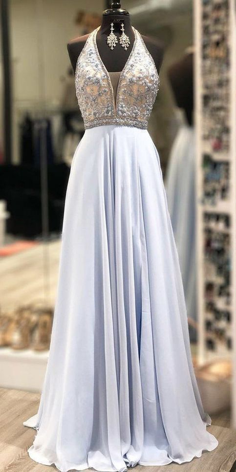 party dress v neck evening dress chiffon applique long prom dress cg12281