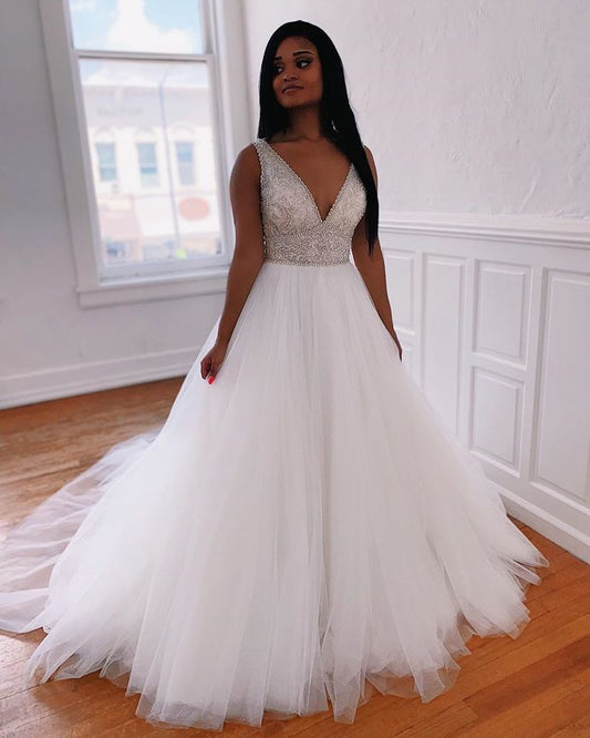 Schwere Perlen Brautkleider,Hochzeitskleid,Nach Maß Hochzeit Ballkleid cg12406