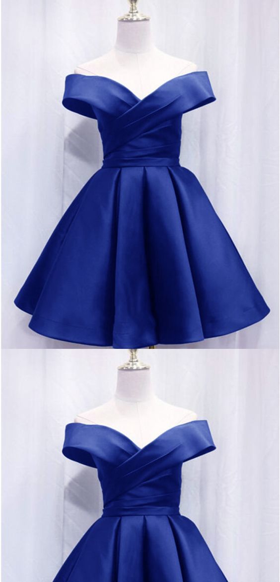 Royal Blue Short Dresses Homecoming Dress cg12431 – classygown