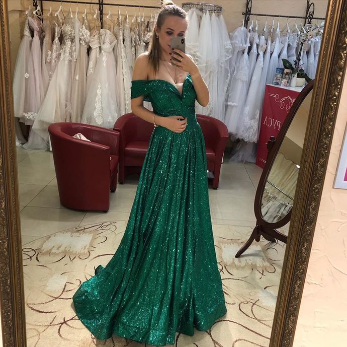 Bling Bling Sequin Evening Prom Dresses cg12451