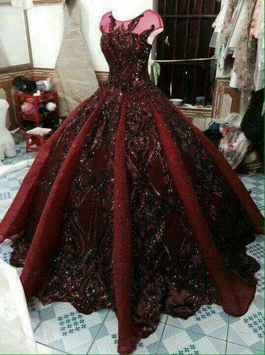 Funkelndes, einzigartiges langes Ballkleid cg12455