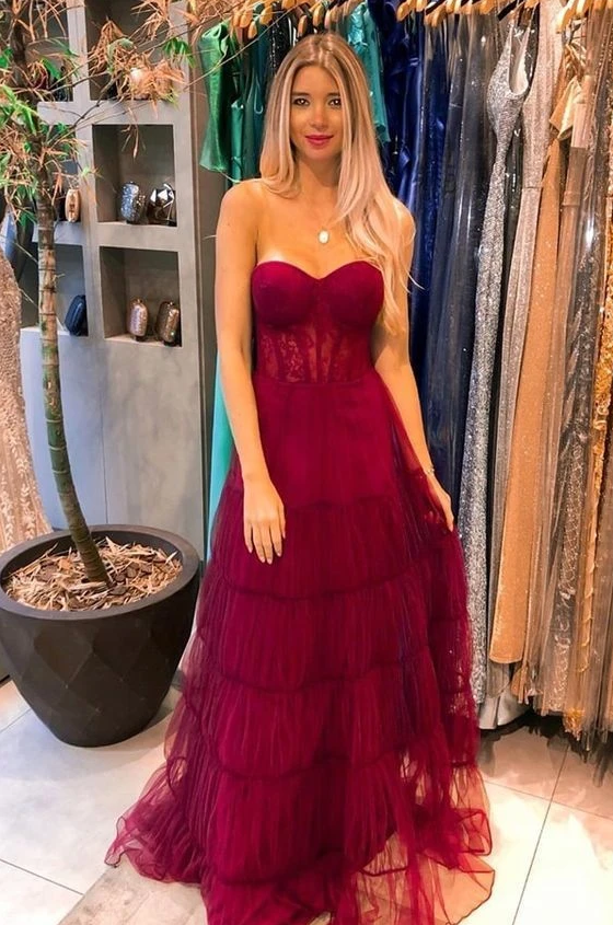 Strapless long prom dress with lace cg12469