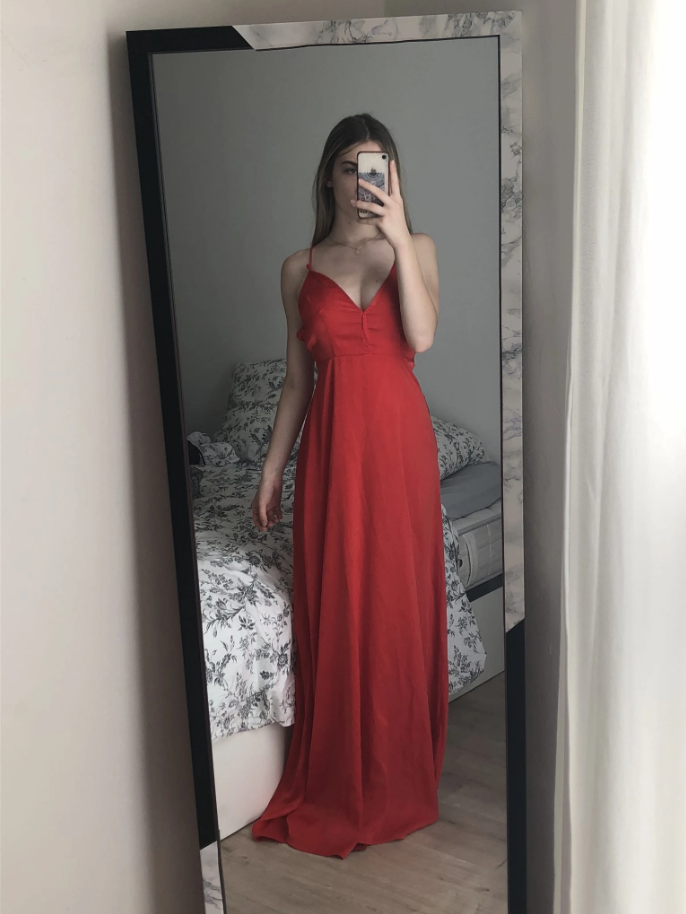 Red 2020 Prom Dresses, Long Prom Dress, Simple prom dress cg12488