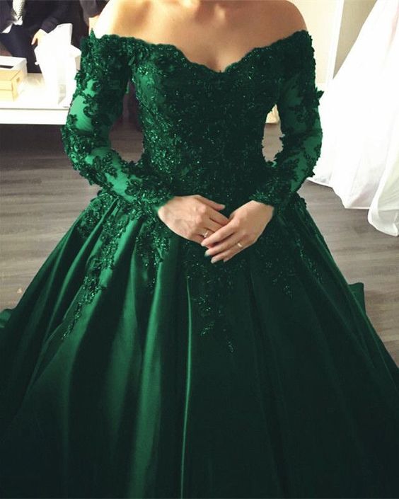 Green ball gown Prom Dress Evening Dress cg12572