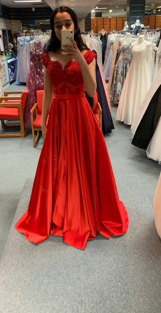 Charmantes V-Ausschnitt A-Linie Ballkleid, Abendkleid Ballkleid, formelles Damenkleid, Ballkleid cg12636