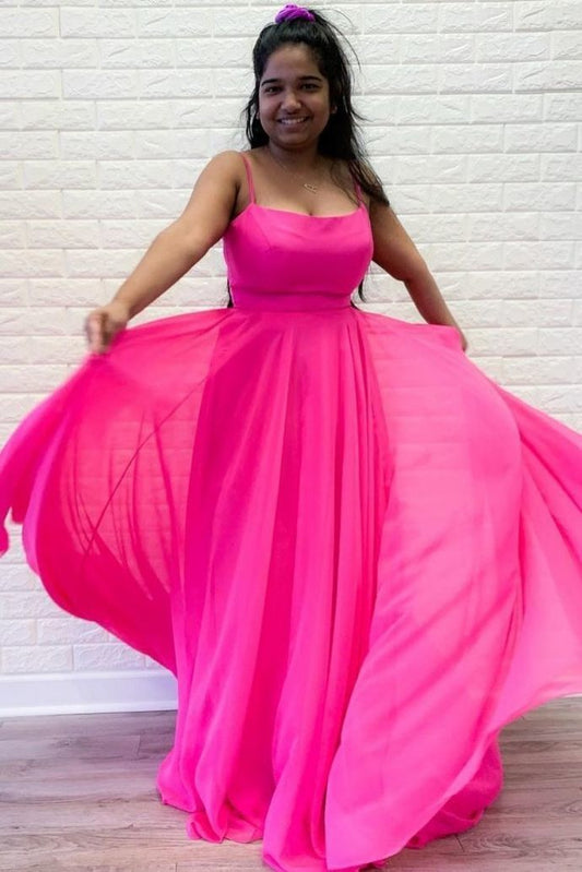 Einfaches langes Party-Ballkleid mit Spaghettiträgern cg12681