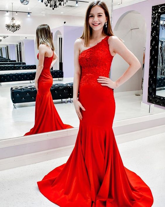 Off the Shoulder Lace Bodice Mermaid Prom Dress cg12868