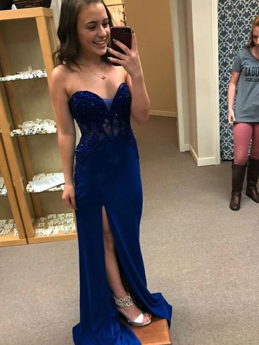 Sexy Ballkleid, Mode Schlitz Spaghettiträger Abendkleider cg12987