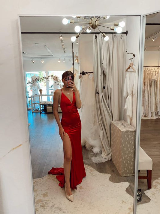 sexy Ballkleid rote Ballkleider cg12993
