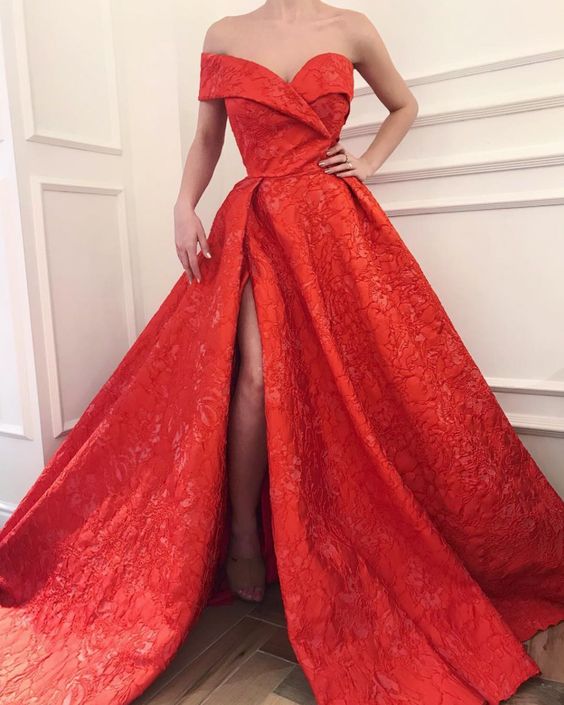 A Line red Prom Dresses cg13032